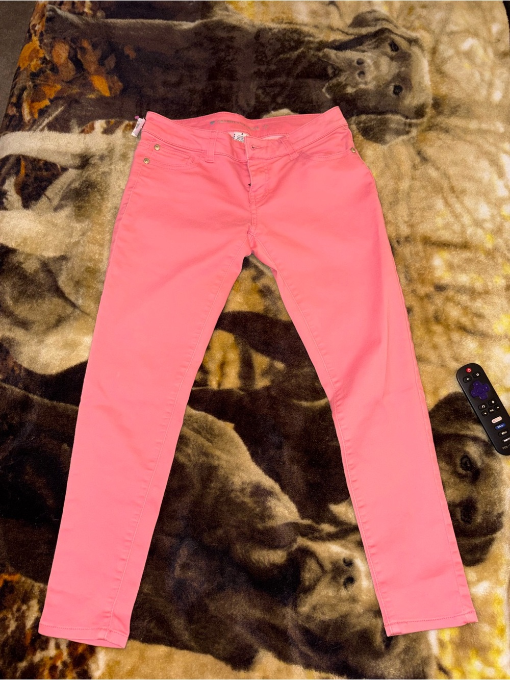 Celebrity Pink Coral-Pink Straight Leg Jeans
